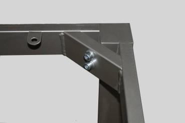 Preview: Esstisch 120x80 HPL Tischplatte Dekor "Makore"