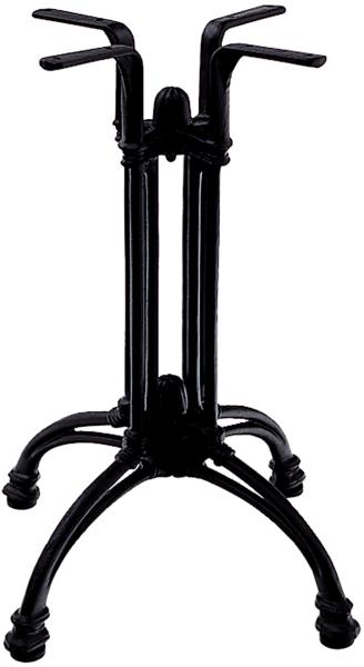 serlaBASE Bologna 4-Bein Alu-Tischgestell schwarz