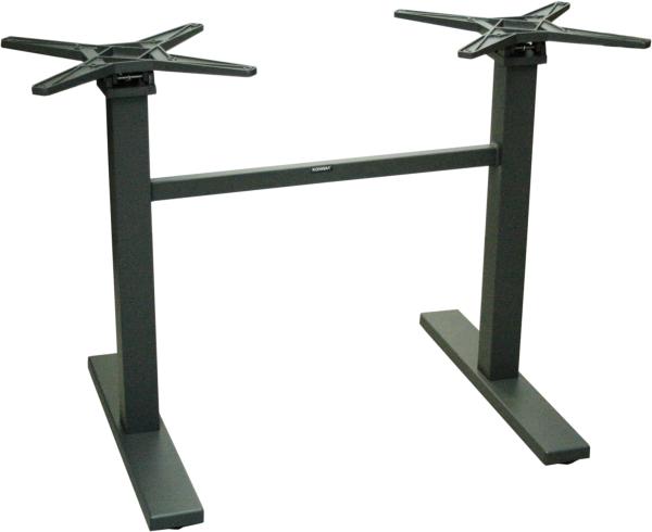 serlaBASE Fix Q 2+2 Alu-Tischgestell anthrazit  klappbar